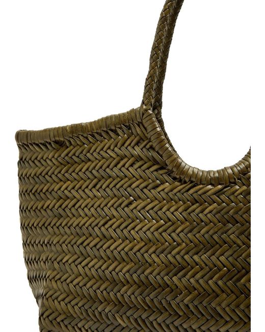 Dragon Diffusion Brown Nantucket Big Woven Leather Tote Bag
