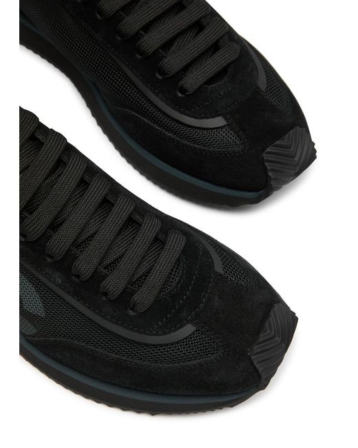Dolce & Gabbana Black Runner Panelled Mesh Sneakers for men