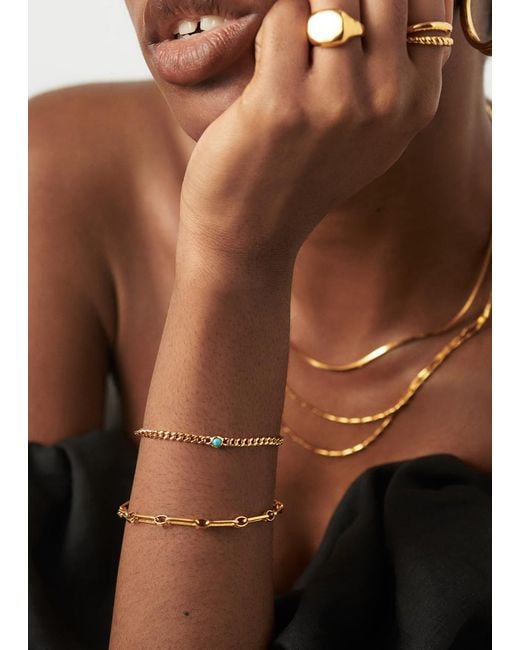 Missoma Metallic December Birthstone 18kt Vermeil Bracelet