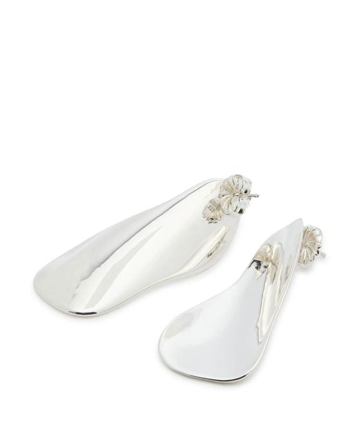 Agmes White Max Drop Earrings