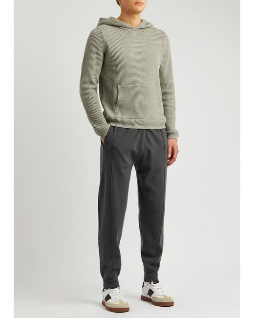PAIGE Gray Mckinney Knitted Sweatpants for men