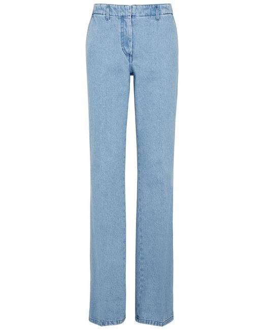 Dries Van Noten Blue Parchias Straight-Leg Jeans