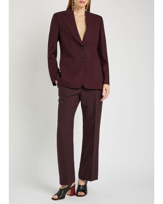 Chloé Purple Single Breased Wool Blazer