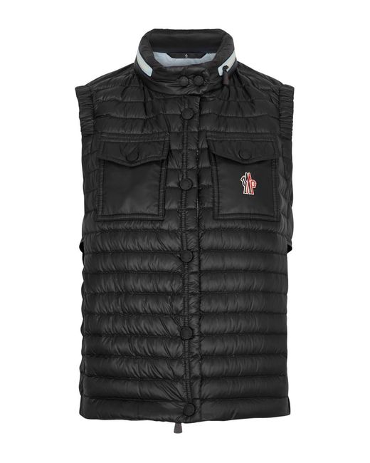 3 MONCLER GRENOBLE Black Day-namic Gumiane Quilted Shell Gilet