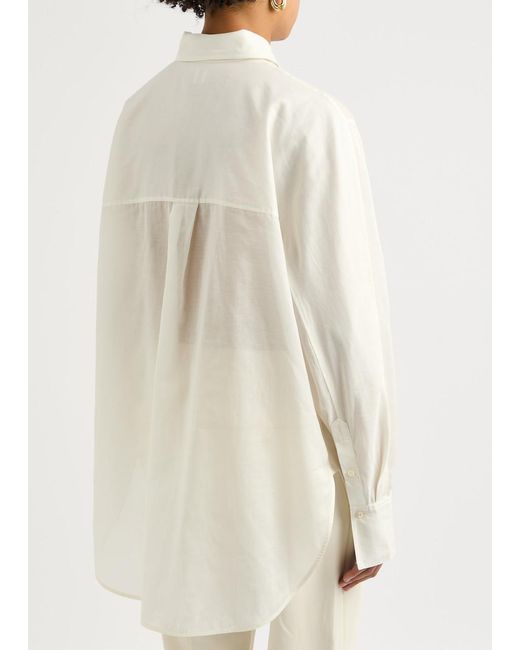 Totême  White Cotton-Blend Shirt