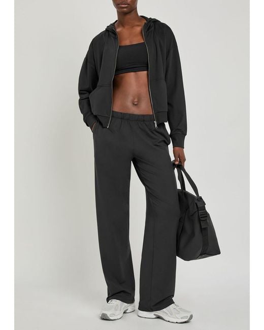 vuori Black Halo Modern Hooded Jersey Sweatshirt