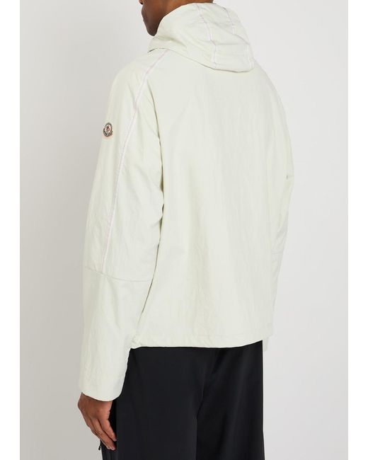 Moncler White Funes Hooded Shell Jacket for men