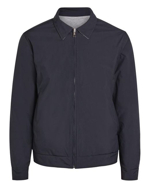 Aurélien Blue Quilted Reversible Shell Jacket for men