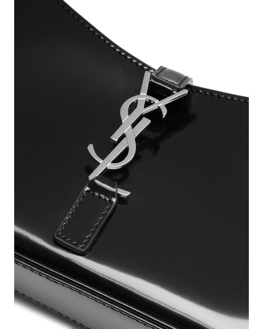 Saint Laurent Black Le 5 À 7 Mini Patent Leather Shoulder Bag