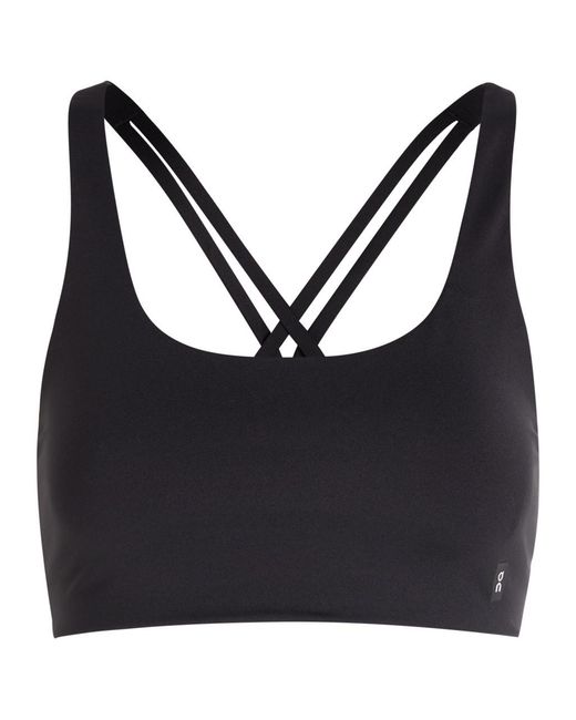 On Shoes Black Studio Stretch-Jersey Bra Top