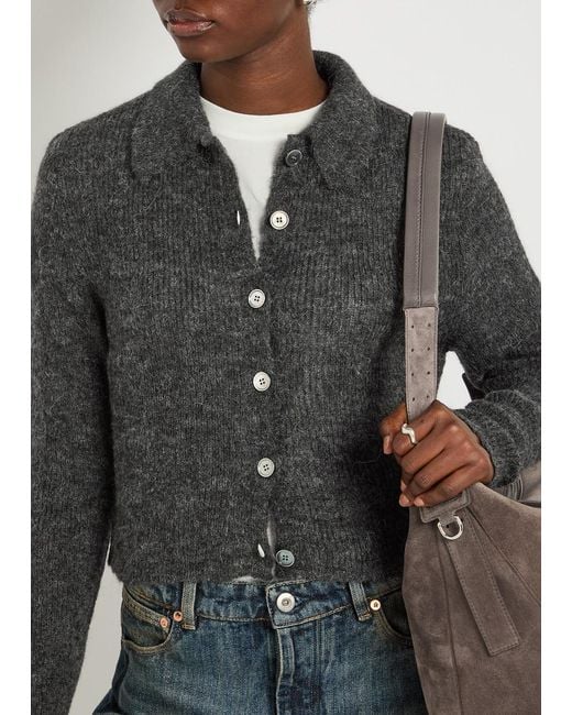 Our Legacy Black Mazzy Alpaca-Blend Cardigan