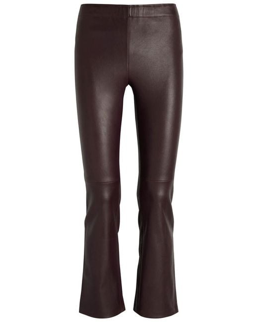 Stouls Gray Jp Twenty Stretch-Leather Trousers