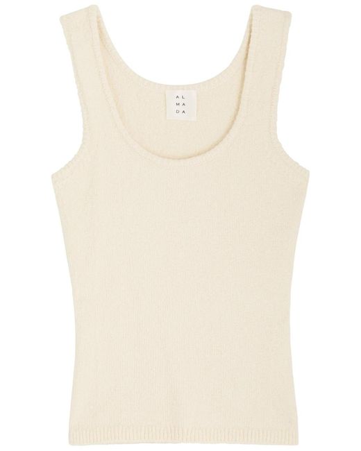 Almada Label Natural Riri Knitted Bouclé Tank