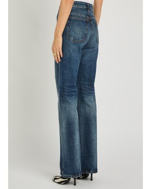 Khaite Blue Danielle Slim Straight-Leg Jeans