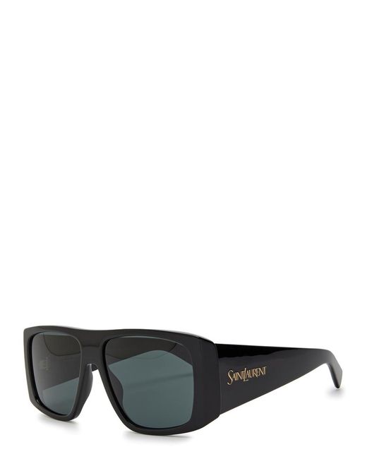 Saint Laurent Black Oversized Square-Frame Sunglasses
