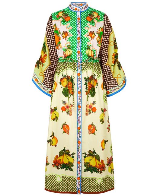 ALÉMAIS Multicolor Lemonis Printed Cotton Shirt Dress