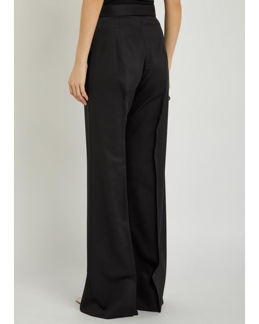 Vivienne Westwood Black Wide-Leg Wool Trousers