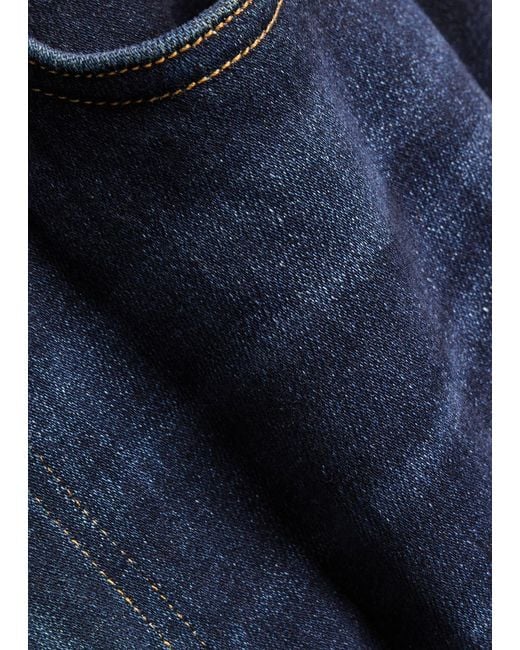 Citizens of Humanity Blue Lyra Long Wide-Leg Jeans