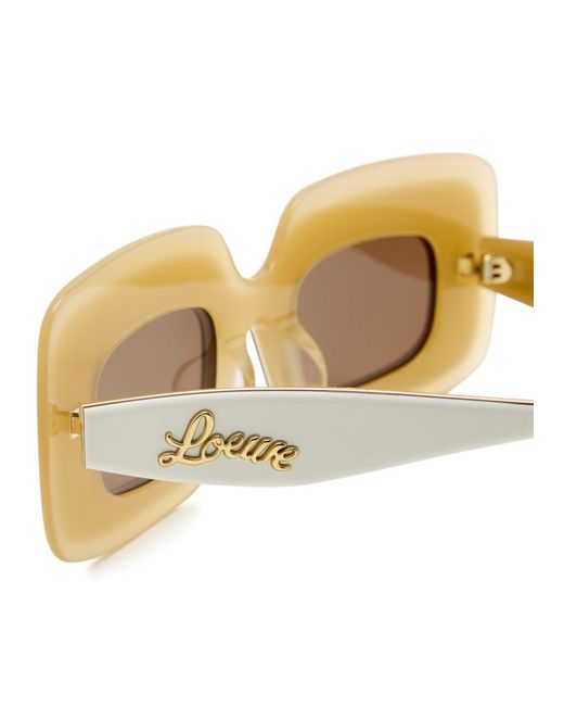 Loewe Metallic X Paula'S Ibiza Layered Rectangle-Frame Sunglasses for men