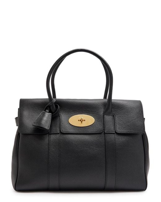 Mulberry Black Bayswater Classic Small Grained Leather Tote