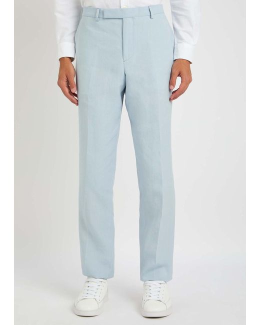 Paul Smith Blue Linen Suit for men