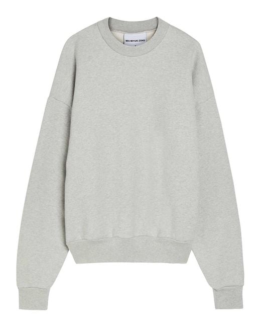 MKI Miyuki-Zoku Gray Superweight Cotton Sweatshirt for men