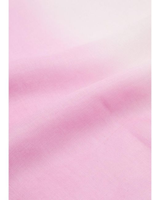 Denis Colomb Pink Silky Cloud Ombré Cashmere-blend Scarf