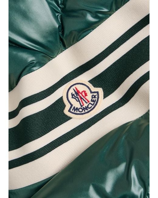Moncler Green Landre Padded Shell Jacket for men