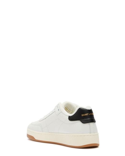 Saint Laurent White Sl/61 Leather Sneakers for men