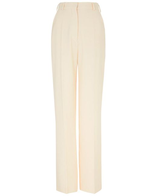 Nanushka White Lanai Straight-leg Trousers