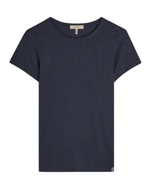 Rag & Bone Blue The Slub Cotton T-Shirt