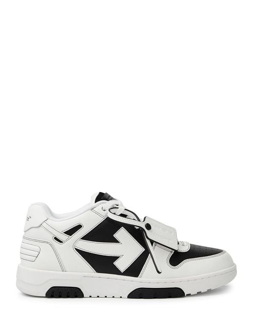 Off-White c/o Virgil Abloh White Off- Out Of Office Panelled Leather Sneakers for men