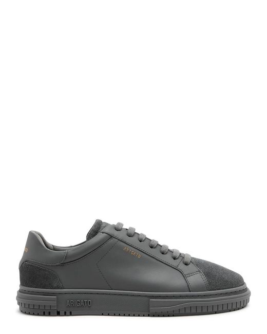 Axel Arigato Gray Atlas Panelled Leather Sneakers for men
