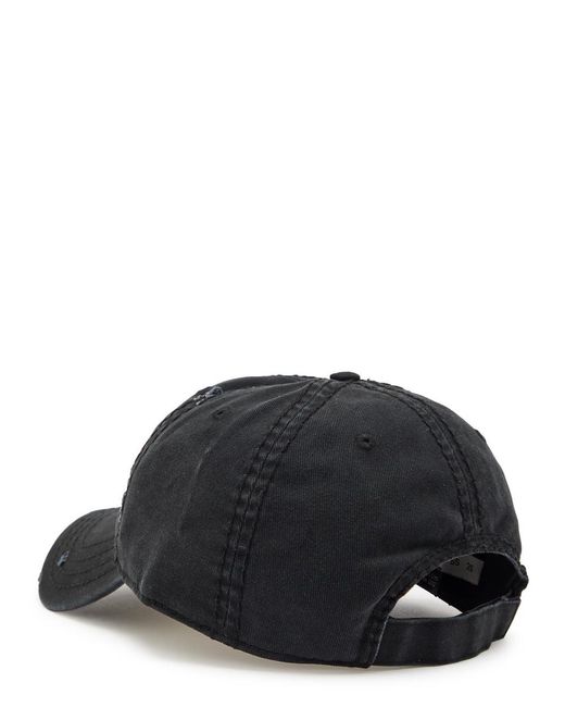 AARON ESH Black After Party Distressed Cotton Cap