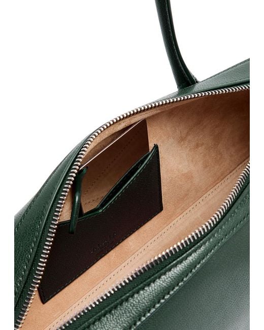 Alaïa Green Le Teckel Medium Grained Leather Shoulder Bag