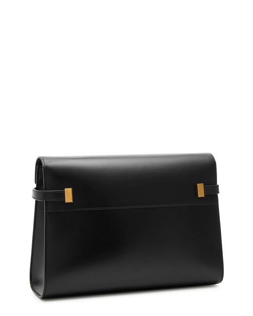 Saint Laurent Black Manhattan Medium Leather Shoulder Bag