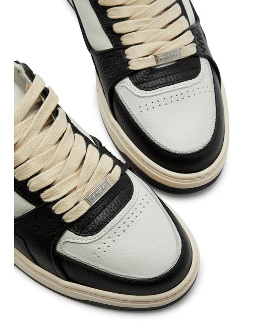 Represent Black Apex Panelled Leather Sneakers for men
