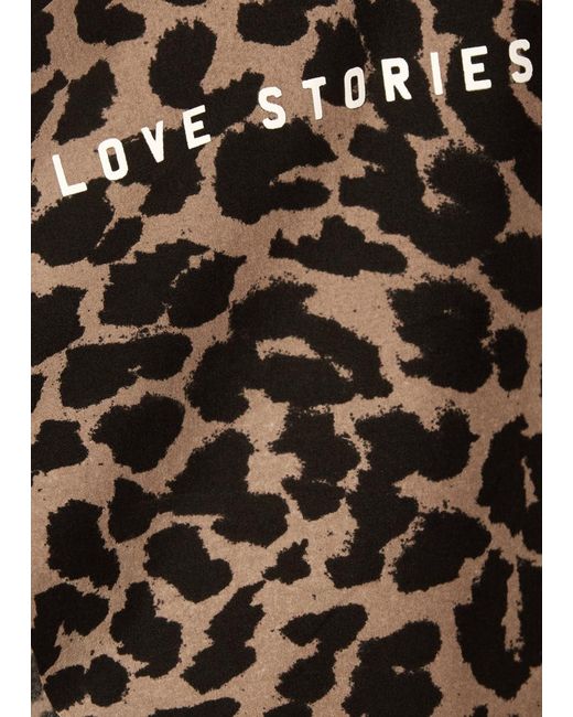 LoveStories Brown Kate-Print Seamless Briefs