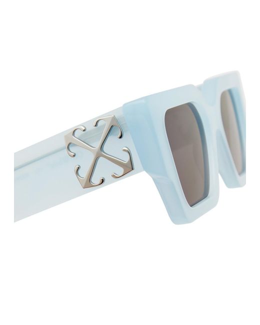 Off-White c/o Virgil Abloh Blue Catalina Oversized Square-frame Sunglasses