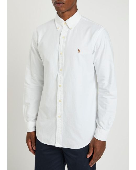 Polo Ralph Lauren White Oxford Cotton Shirt for men
