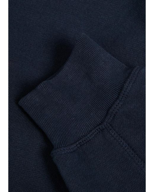 Raith Blue Axel Hooded Cotton-Blend Sweatshirt for men