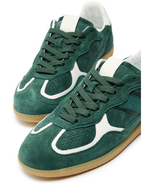 Alohas Green Tb.490 Rife Panelled Suede Sneakers