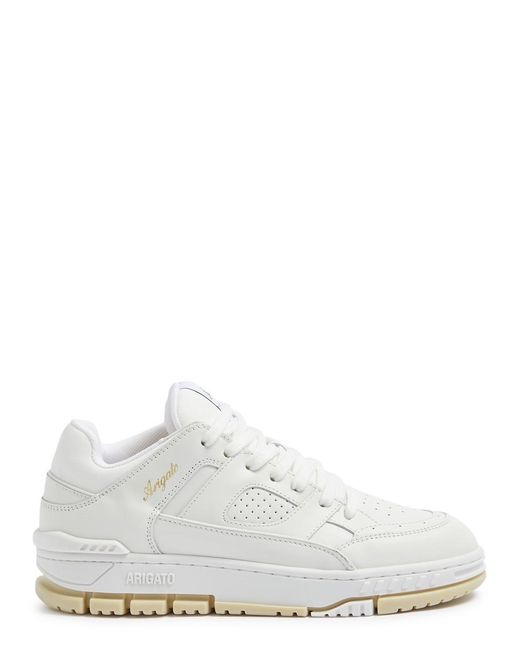Axel Arigato White Area Lo Panelled Leather Sneakers