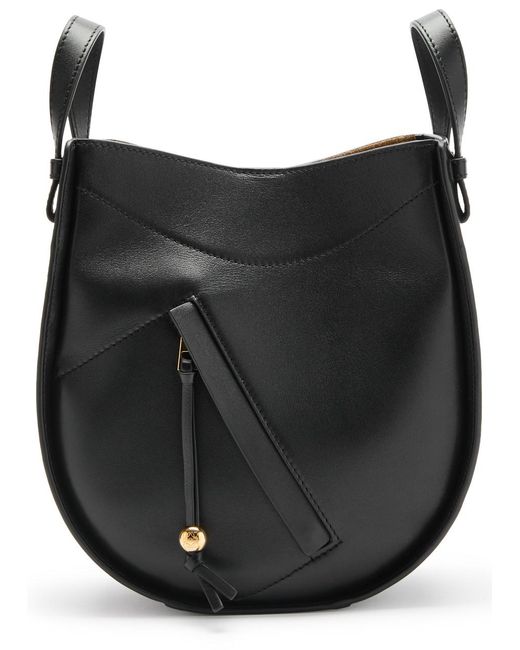 Loewe Black Hammock Slice Leather Cross-Body Bag