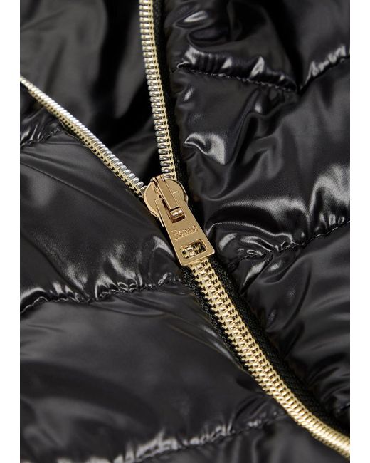 Herno Black Hooded Shell Gilet