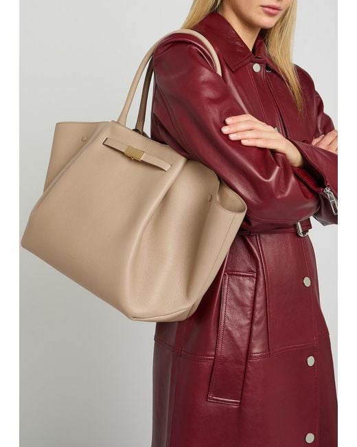 DeMellier London Natural The New York Grained Leather Tote Bag