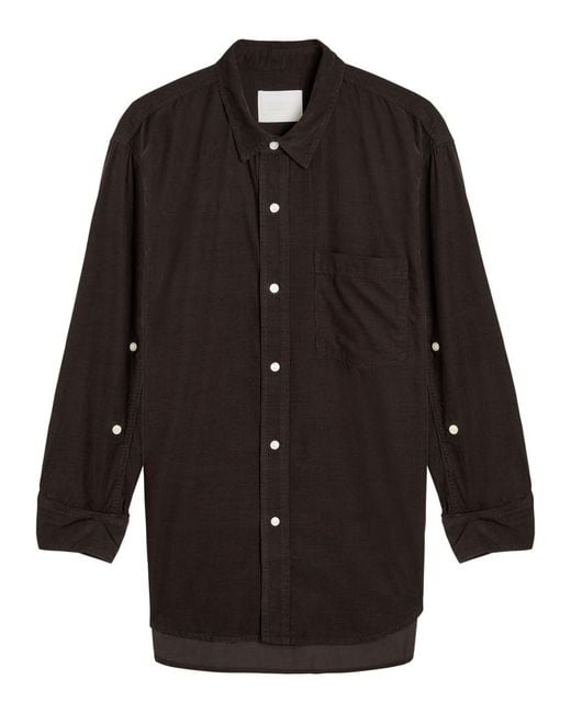 Citizens of Humanity Black Kayla Corduroy Shirt