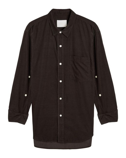 Citizens of Humanity Black Kayla Corduroy Shirt