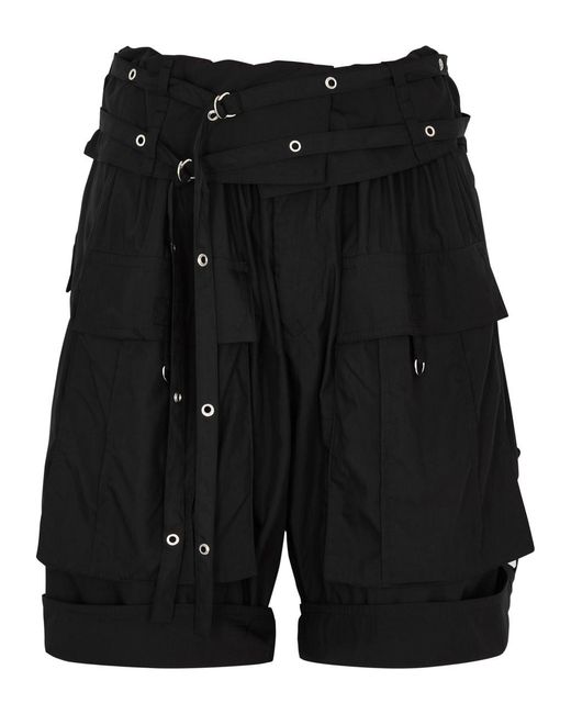 Isabel Marant Black Heidi Cargo Shorts