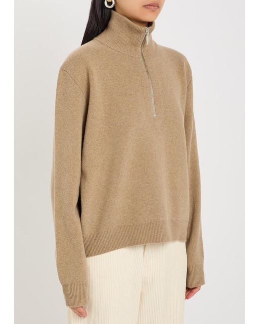 Rohe Natural Half-Zip Wool-Blend Jumper